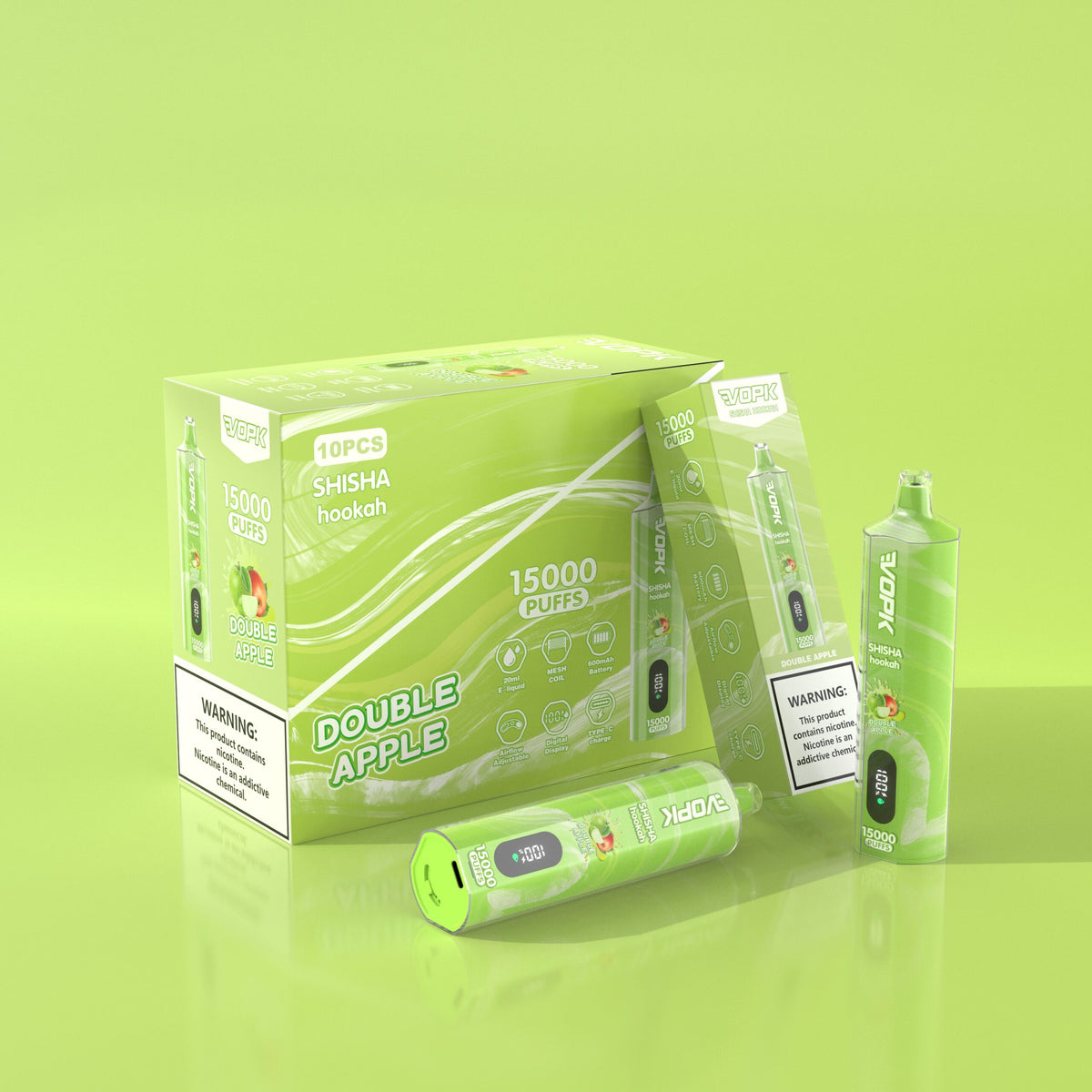 VOPK Shisha Hookah 15000 15K Puffs Newest DTL Disposable Vape Pen