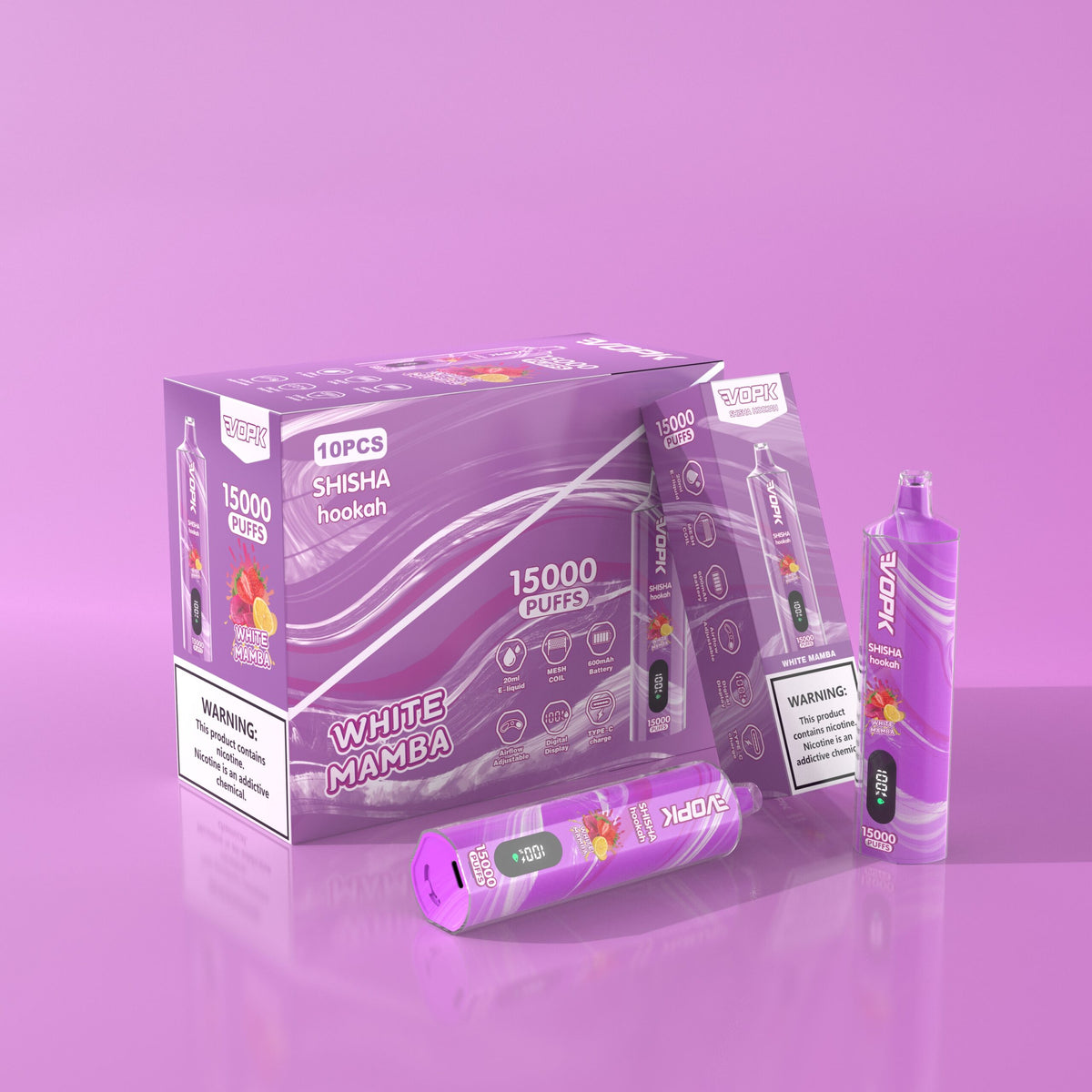 VOPK Shisha Hookah 15000 15K Puffs Newest DTL Disposable Vape Pen
