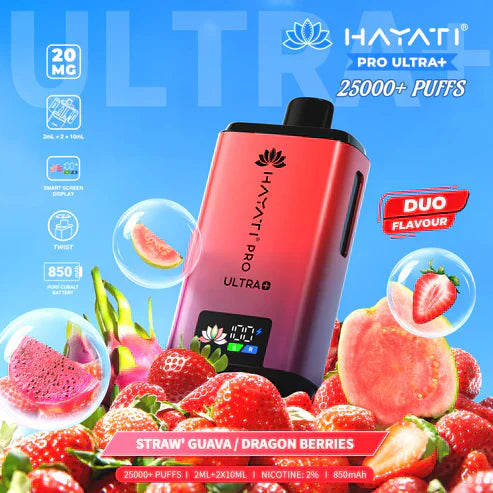 Hayati Pro Ultra Plus 25000 Puffs Disposable Vape (Box of 10)