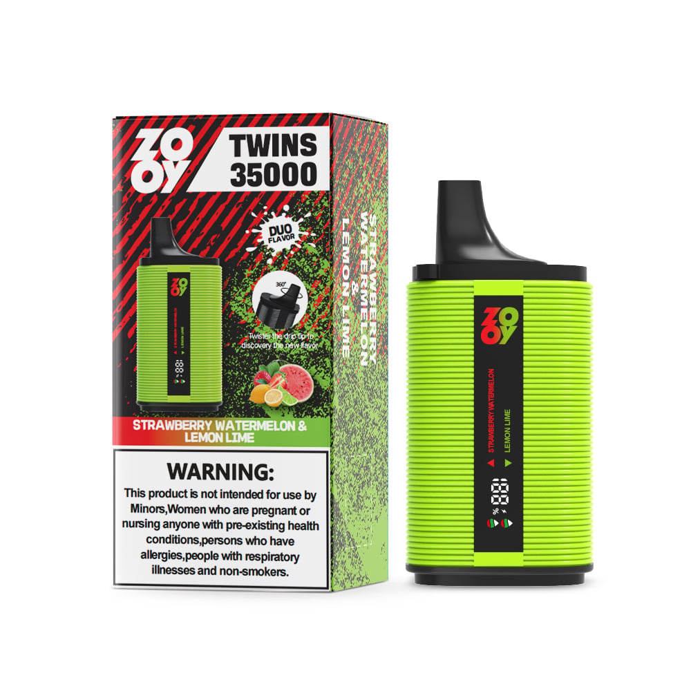 ZOOY TWINS 35000 35K Puffs Dual Flavors Disposable Vape with Digital Screen
