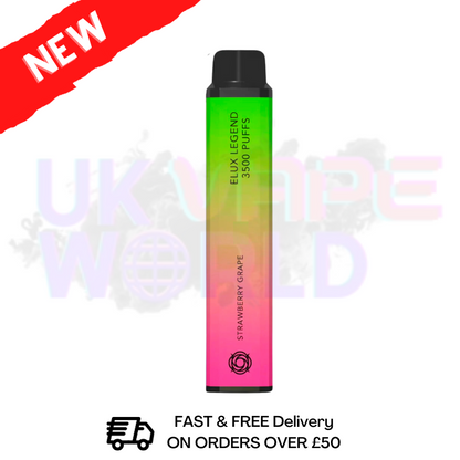 Elux Legend 3500 Puff Strawberry Grape Bar