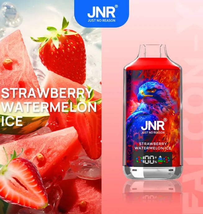 JNR Falcon X 18000 (0/2/5% Nic) | 0.6Ω Mesh Coil-Disposable Vape 18000 Puffs -950mAh Battery, 24ml E-liquid, Multiple Nicotine 11 Flavors
