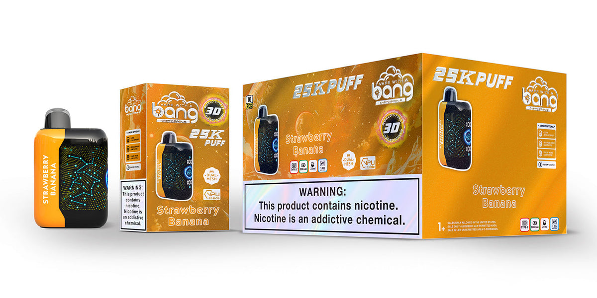 Bang starry 25000 puffs Disposable Vape-850mAh Battery, 30ml E-liquid, Multiple Nicotine 16 Flavors