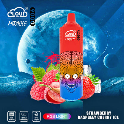 Cloud Bar 9000 Puffs  650mAh Mesh Coil 18ML  5% Rechargeable E Cigarettes Vapes Pen 18ml for Cigarettes Lovers 11 Flavors