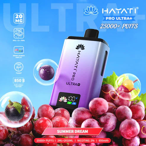 Hayati Pro Ultra Plus 25000 Puffs Disposable Vape (Box of 10)