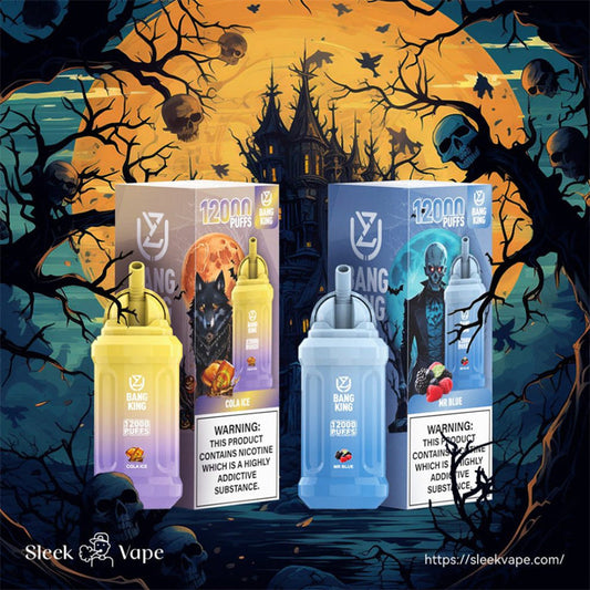 Uzy Bang King 12000 Puffs Disposable Vape E Cigarette  0% 2% 3% 5%-650mAh Battery, 23ml E-liquid, Multiple Nicotine 15 Flavors