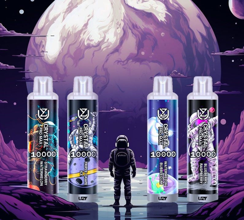 Super Quality Uzy Crystal 10K Puff Disposable PRO Vape Max 12 Flavors 650 mAh Tpye C Rechargeable