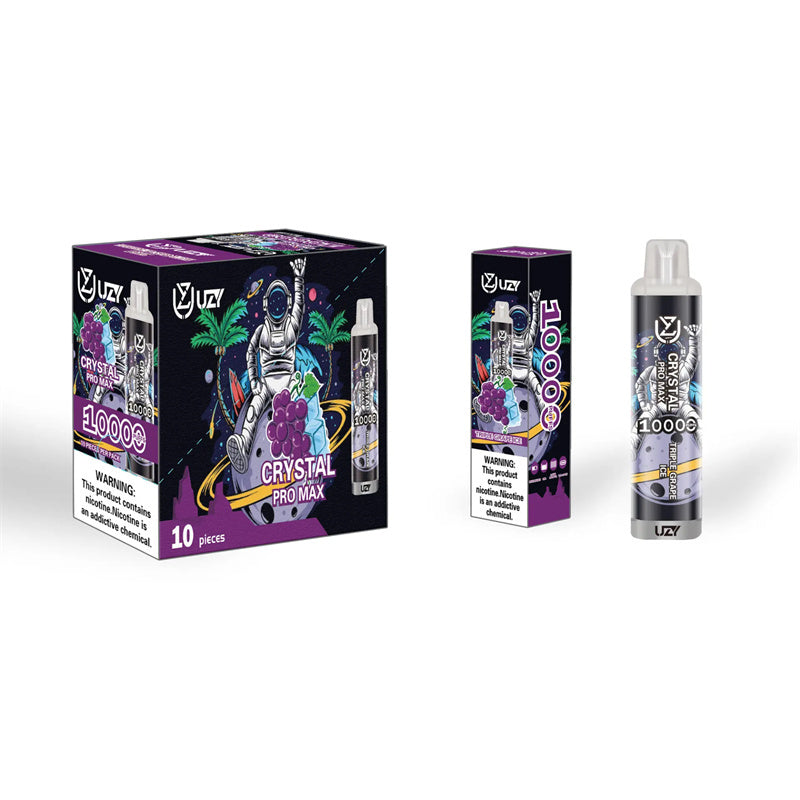 UZY Crystal Pro Max 10k Puffs Germany Tornado Bang King 10000 Uzy 13K EU 12000 12K Puffs Max 20000 Grape Crystal Waspe Wholesale I Vape-600mAh Battery, 15ml E-liquid, Multiple Nicotine 20 Flavors
