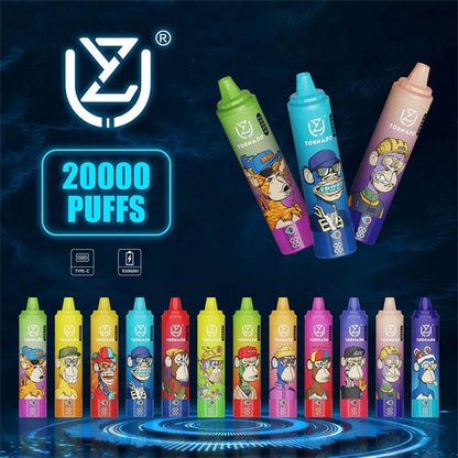 High Quality Uzy Tornado 20000 Puff Disposable E Cigarettes Mesh Coil 28ml 20K Puff Disposable