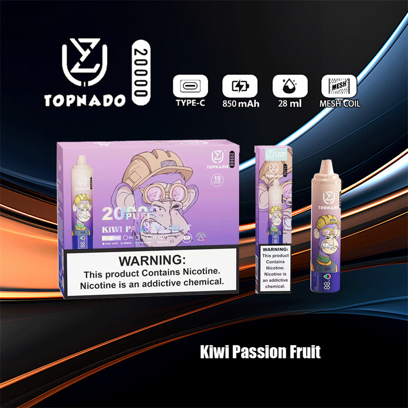 High Quality Uzy Tornado 20000 Puff Disposable E Cigarettes Mesh Coil 28ml 20K Puff Disposable
