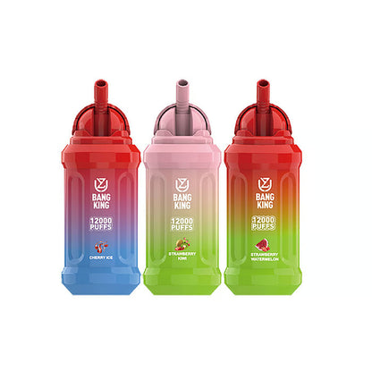 UZY Bang King 12000 Puffs 0% 2% 3% 5% Nicotine  Disposable Pod -650mAh Battery, 23ml E-liquid, Multiple Nicotine 12 Flavors