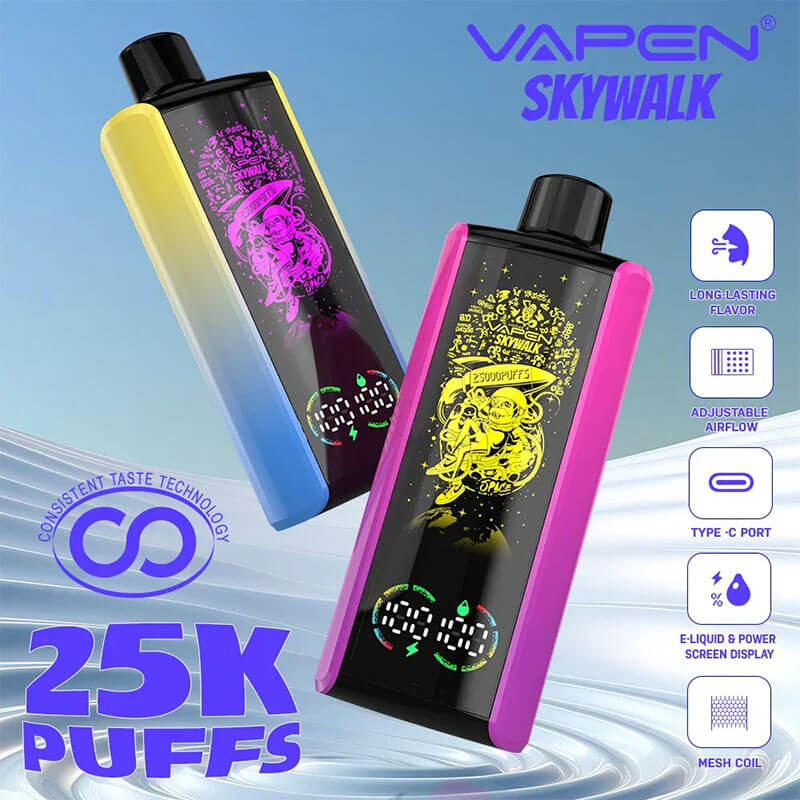 VAPEN Skywalk 25000 Puffs Vape - 30ml E-liquid, 2%-5% Nicotine, 15 Flavors