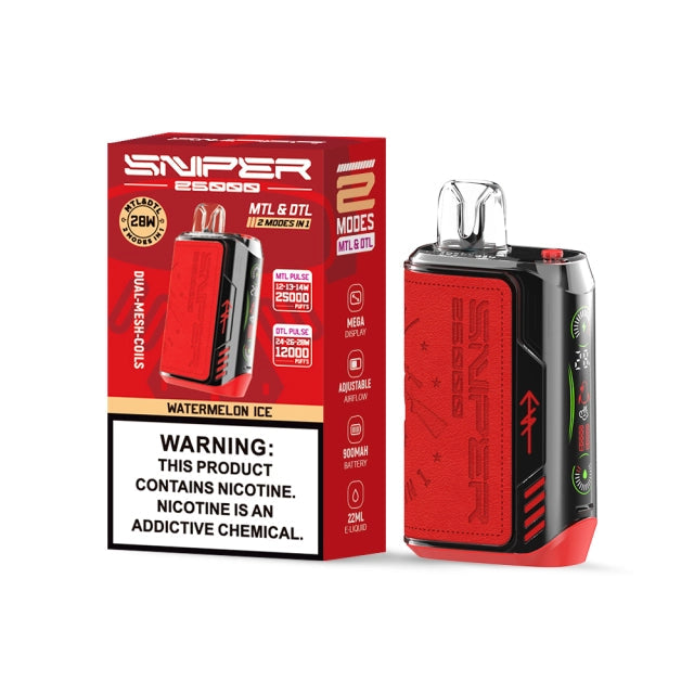 Vapmod Sniper 25000 Puffs Dispaable Vape  20ml 650mAh 12 Flavors