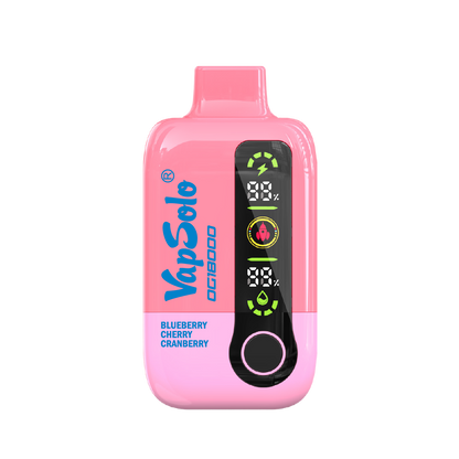 Vapsolo 18000 Vape: Dual Mode. Rechargeable Battery. Smart Oil & Battery Display