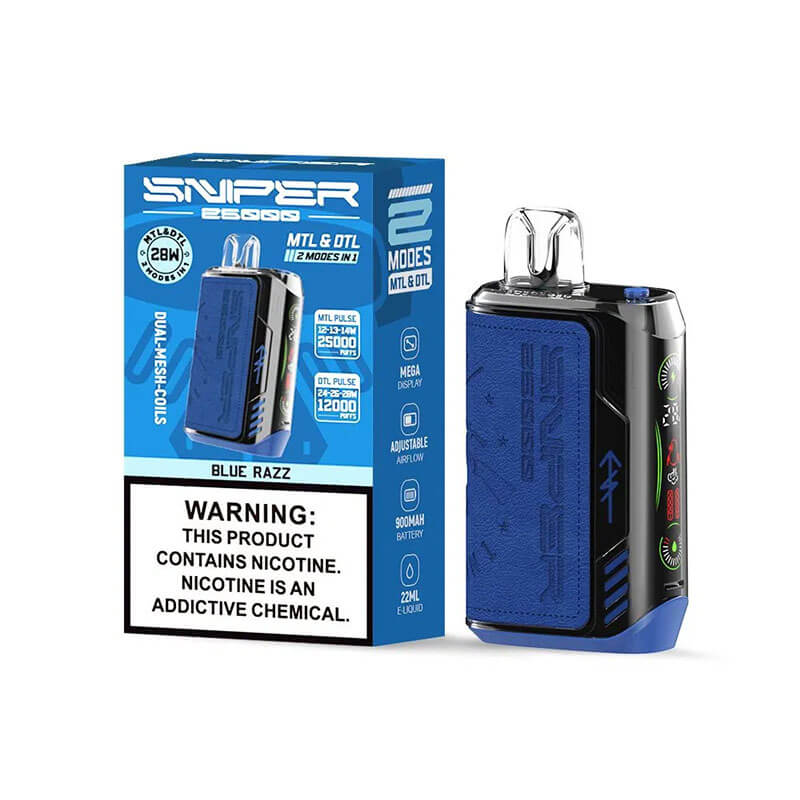 Vapmod Sniper 25000 Puffs Dispaable Vape  20ml 650mAh 12 Flavors