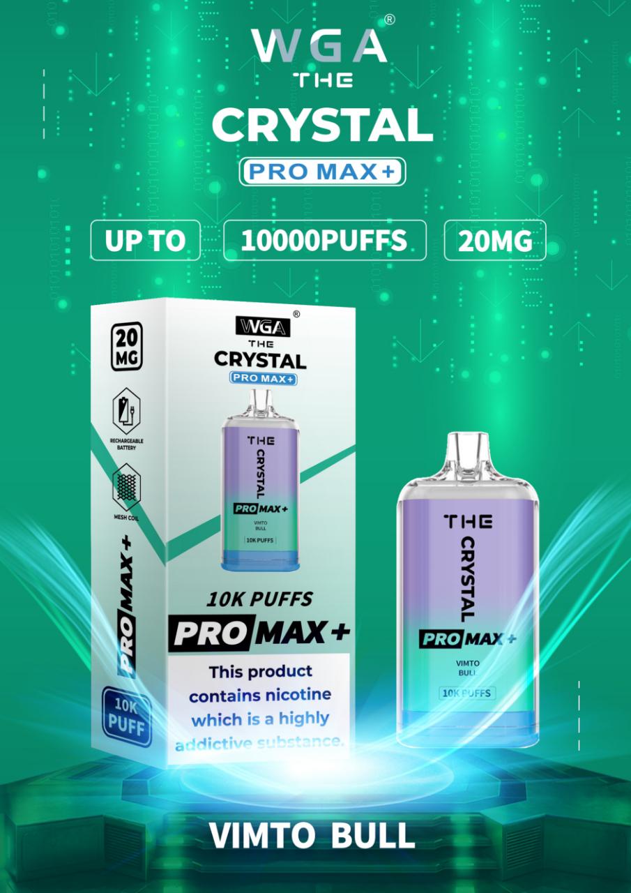 The Crystal Pro Max + 10000 Puffs Disposable Vape Pod
