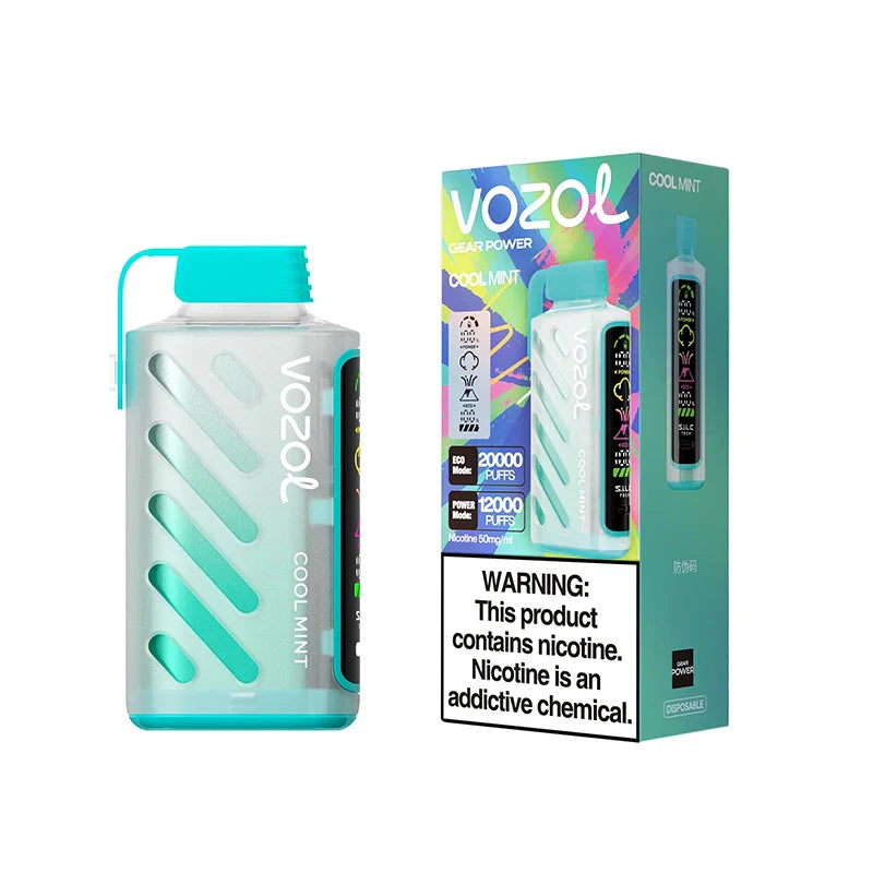Vozol Gear Power 20000 Puffs Disposable Vape-650mAh Battery, 20ml E-liquid, Multiple Nicotine 10 Flavors