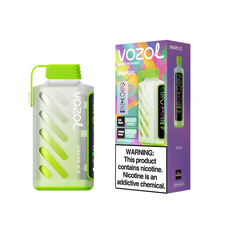 Vozol Gear Power 20000 Puffs Disposable Vape-650mAh Battery, 20ml E-liquid, Multiple Nicotine 10 Flavors