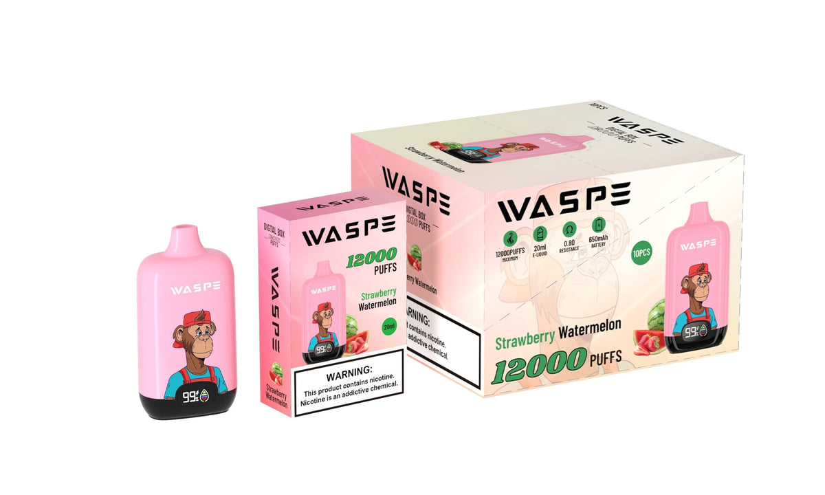 WASPE 12000 Puffs Digital Box Disposable Vape Popularity Cigarette Pod