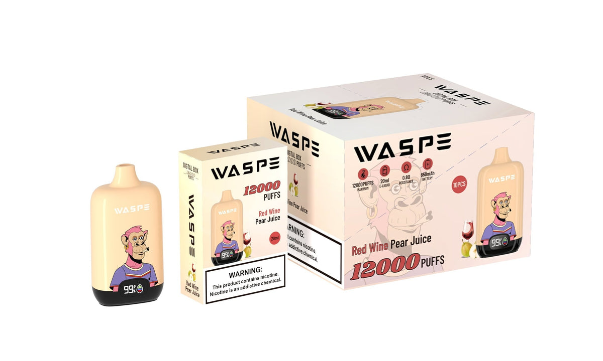 WASPE 12000 Puffs Digital Box Disposable Vape Popularity Cigarette Pod