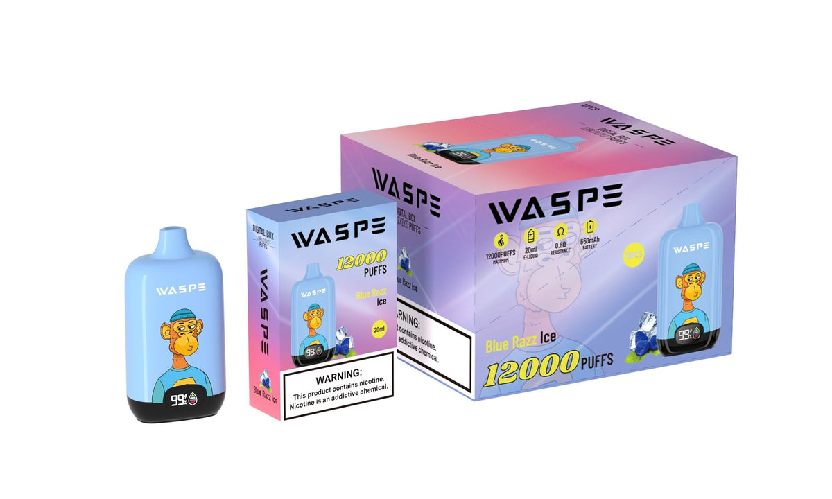 WASPE 12000 Puffs Digital Box Disposable Vape Popularity Cigarette Pod
