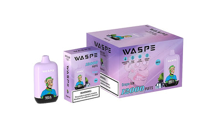 WASPE 12000 Puffs Digital Box Disposable Vape Popularity Cigarette Pod