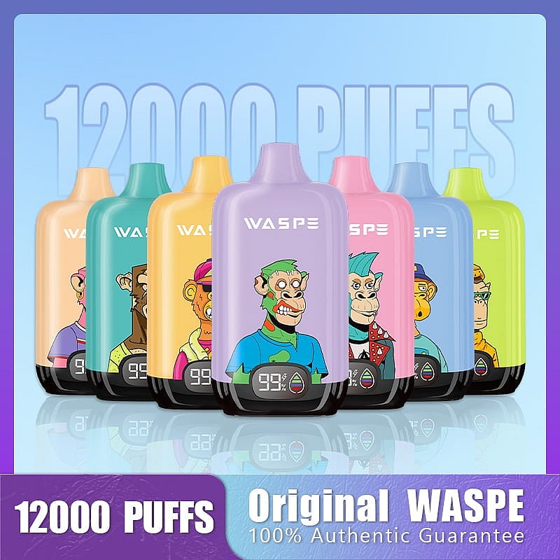 WASPE 12000 Puffs Digital Box Disposable Vape Popularity Cigarette Pod