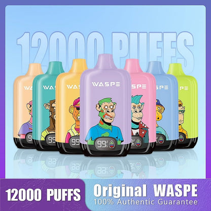 WASPE 12000 Puffs Digital Box Disposable Vape Popularity Cigarette Pod