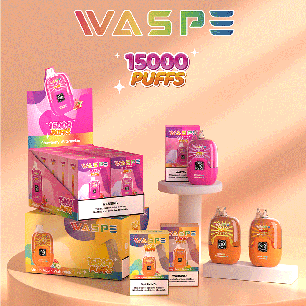 WASPE Digital Box 15000 Puffs Disposable Vape Popularity Cigarette Pod