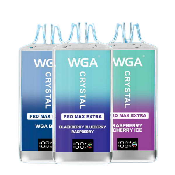 WGA Crystal Pro Max Extra 15000 Puffs Disposable Vape-2ml E-liquid, Multiple Nicotine 28 Flavors