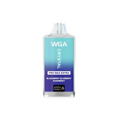 WGA Crystal Pro Max Extra 15000 Puffs Disposable Vape-650mAh Battery, Multiple Nicotine 11 Flavors