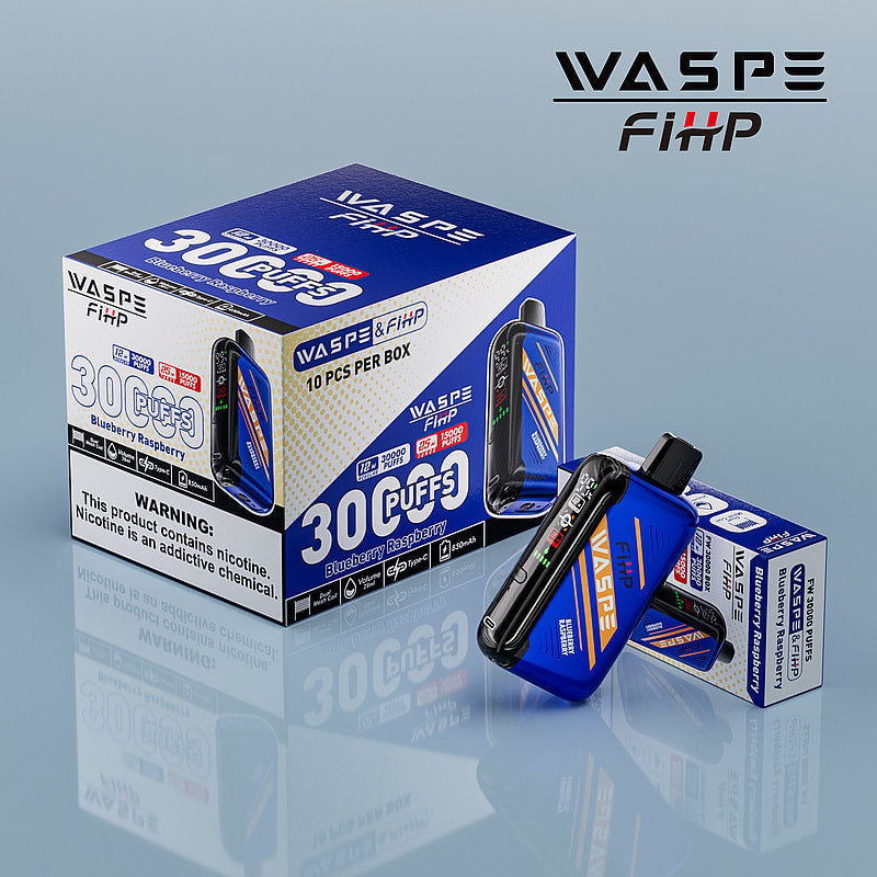 Waspe FIHP 30K Puffs Disposable Vape – LED Display, Adjustable Airflow, Dual Mesh Coils
