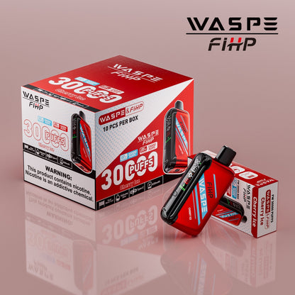 Waspe FIHP 30K Puffs Disposable Vape – LED Display, Adjustable Airflow, Dual Mesh Coils
