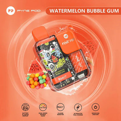 PACK OF 5 PC OFFER - Pynepod 8500 Puffs Disposable Vape 16 Flavors 20mg Nico 2ML Battery Display 550mAh battery