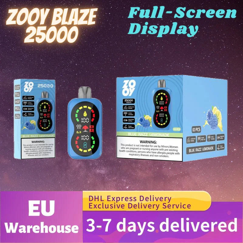 ZOOY Blaze 25K Puffs Double Screen Premium Quality Best Sale