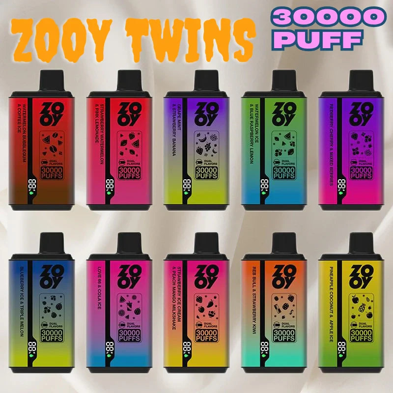 ZOOY twins 30000 PUFF Dual Flavor Free Switching Bulk Sale Vape