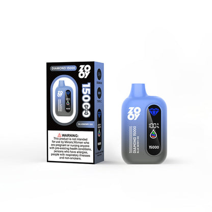 Zooy Diamond 15000 Puff 15k Tornado Vaper Led Display Disposable Vape