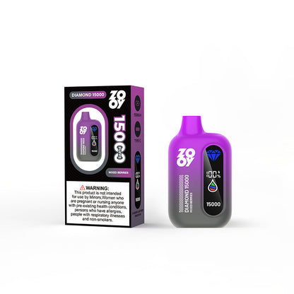 Zooy Diamond 15000 Puff 15k Tornado Vaper Led Display Disposable Vape