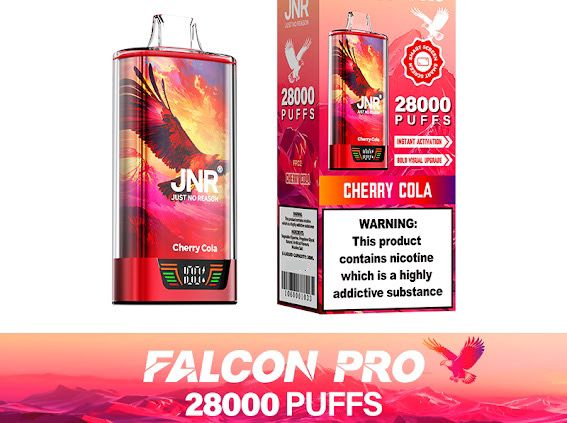 JNR Falcon Pro 28k Puffs Disposable Vape (Box of 10)950mAh 30ml  20 Flavors