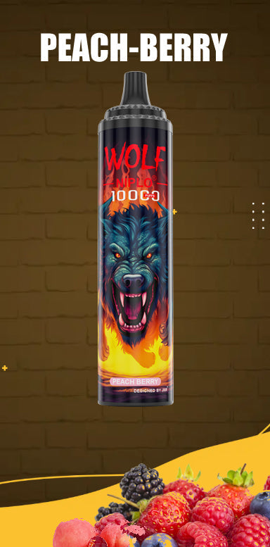JNR Wolf 5% Disposable 10000 Puffs Available 19 Flavors