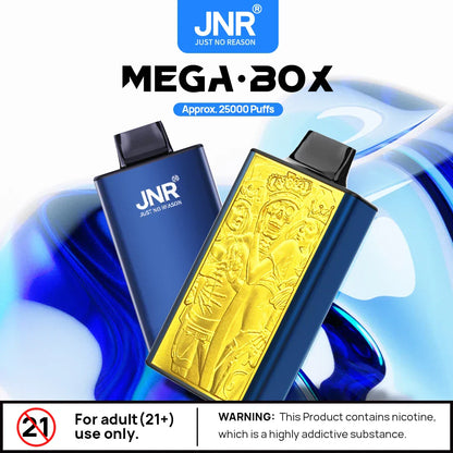 JNR Mega Box 25000 Puffs Disposable Vape（10 PCS) 20 Flavors