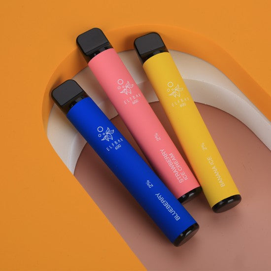 Elf Bar 600puff Box of 10 Bar （2% Nicotine）550mah Battery capacity 35 Flavors