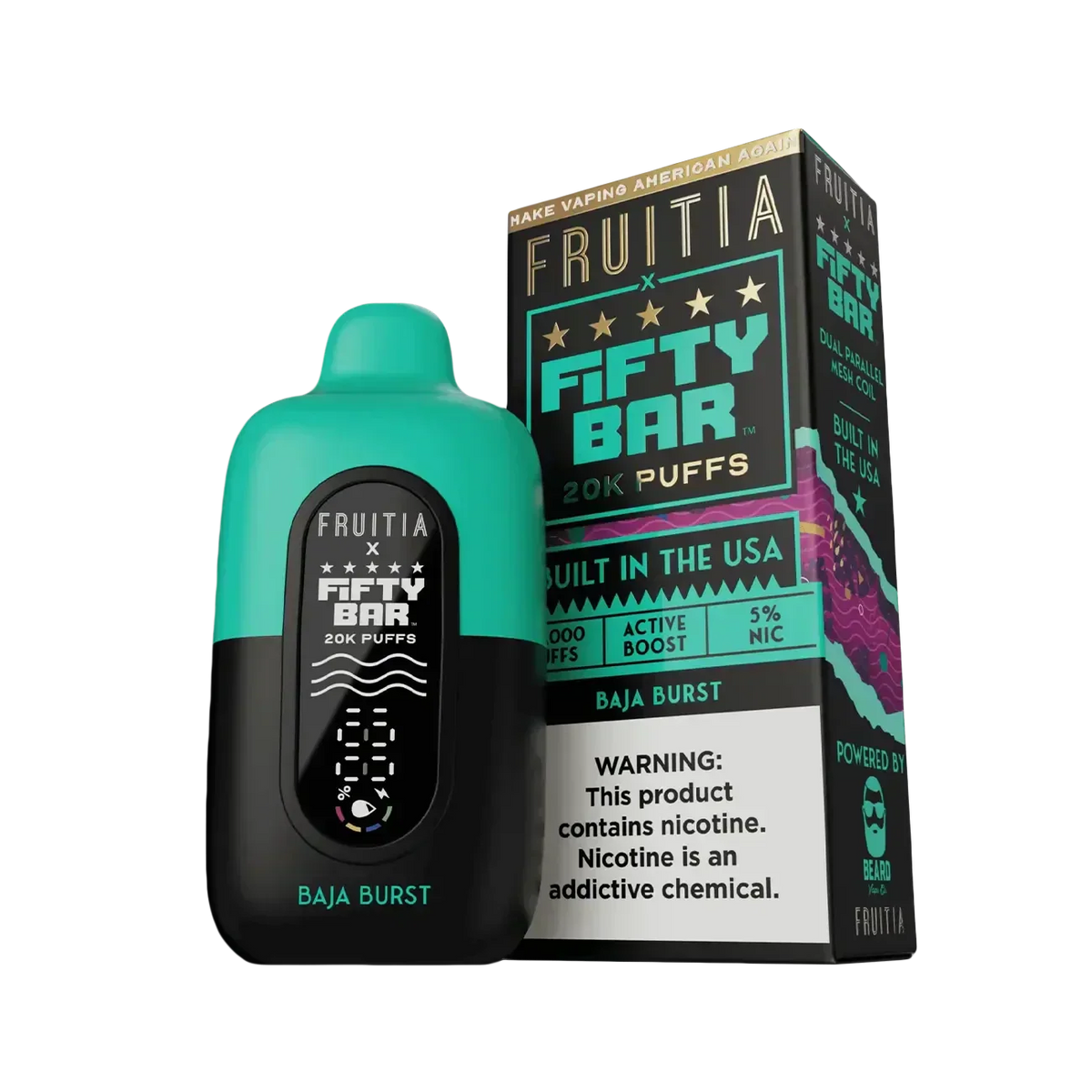 Fifty Bar X Fruitia 20K Disposable Vape