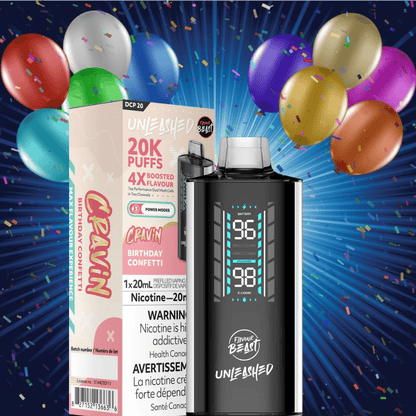 Flavour Beast Unleashed DCP 20K Disposable Vape - Birthday Confetti
