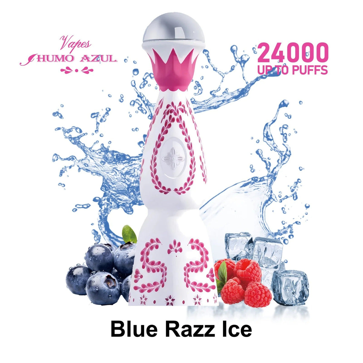 Humo AZUL 24K – 24,000 Puffs & 2% Nicotine & 13 Flavors & 600mAh Long-Lasting Device