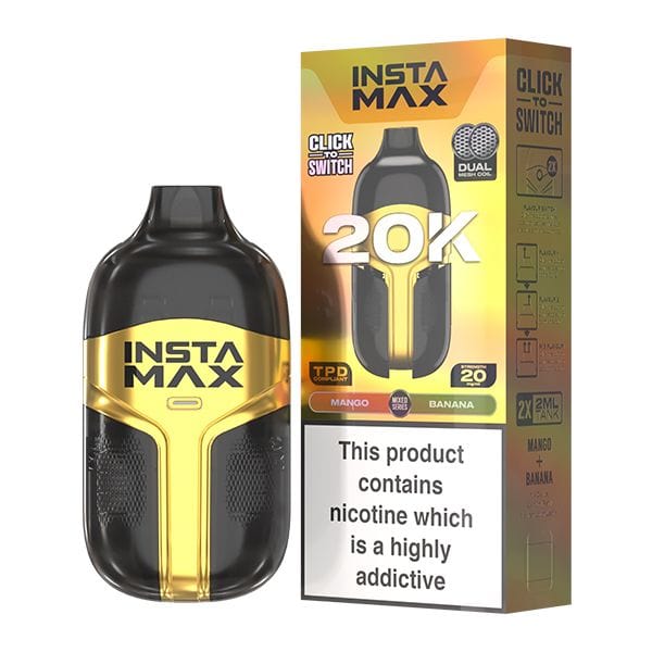 Insta Max 20K Puff Disposable Vape  dual-flavour ， 20000 puffs 650 mAh