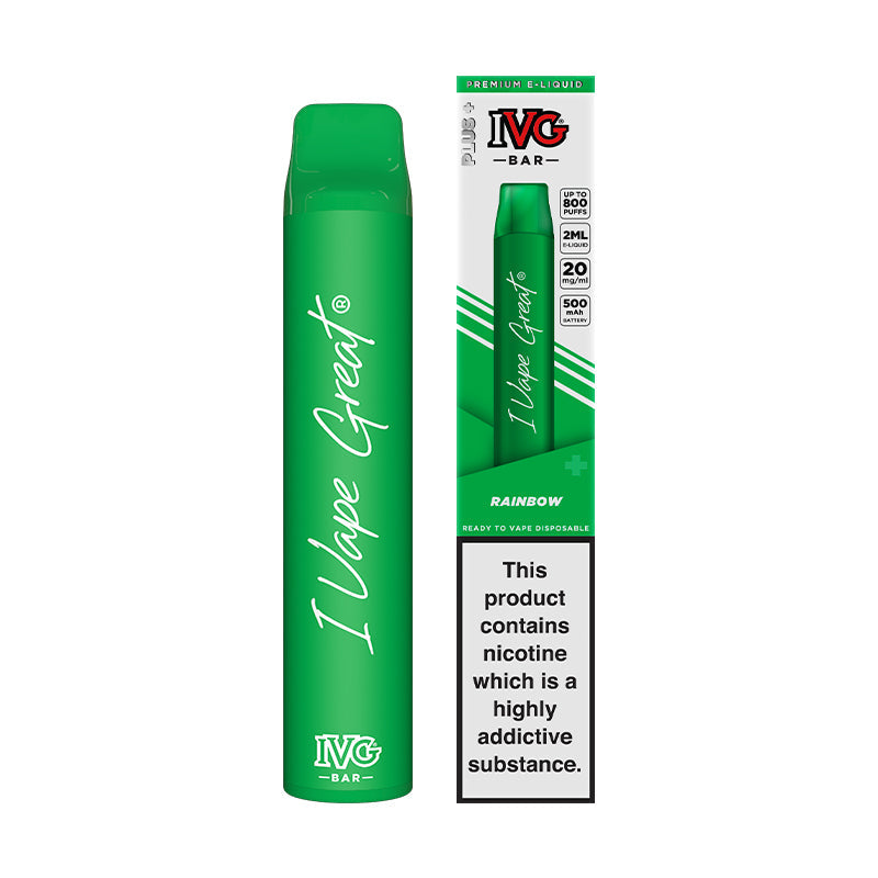 IVG Bar Plus 800 Puff Disposable Vape 22 Delicious Flavours