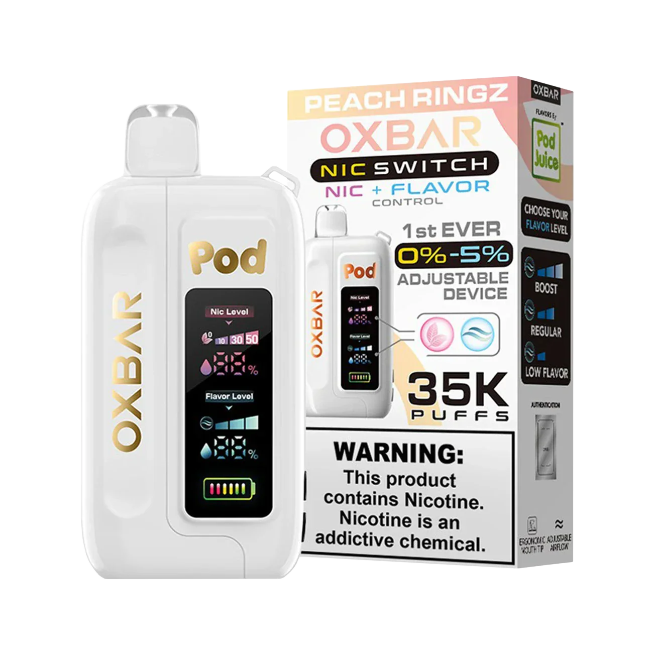 Oxbar X Pod Juice Nic Switch 35K Disposable