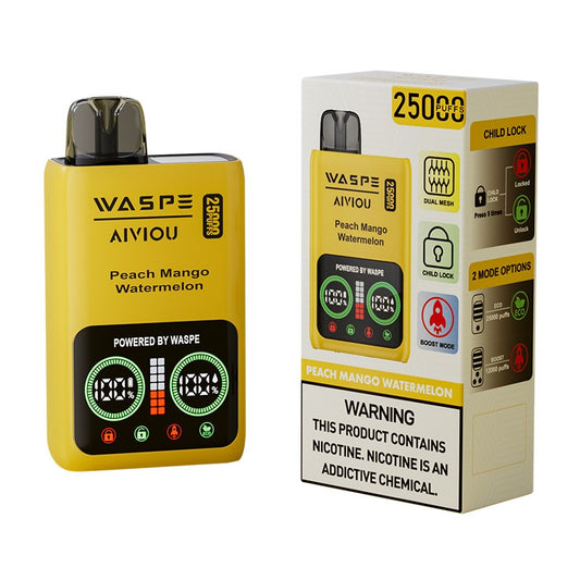 WASPE  Aiviou 25000 Puffs Disposable Vape 650mah 25ml 10 Flavors