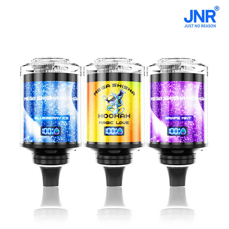 JNR Mega Shisha Hookah 100000 Puffs 100K Disposable Vape Pen E Cigarette Prefilled 60ml 2200mAh